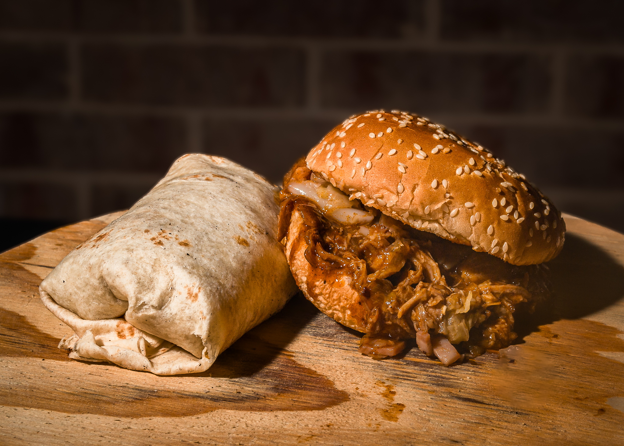 comboPULLPORK y BURRITO